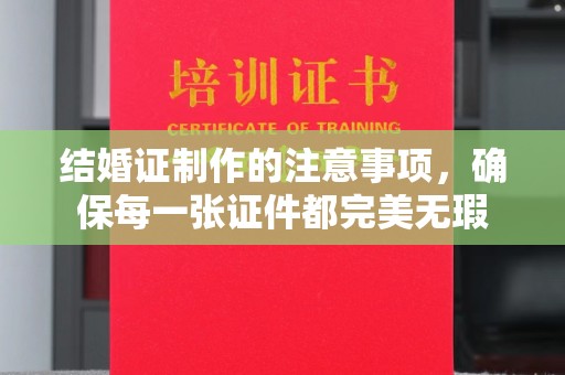 贵定结婚证制作的注意事项，确保每一张证件都完美无瑕
